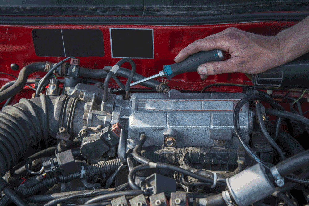 Bytte startmotoren steg for steg