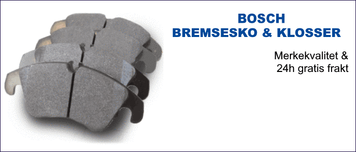 Hent billige Bosch bremseklosser 